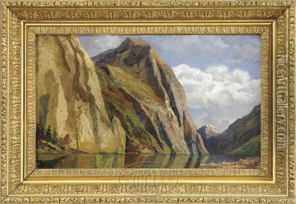 Westernmountain Lake Oil Painting - John Fery
