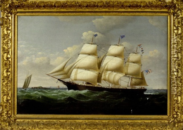 American Clipper Ship "winged Arrow" Oil Painting - Charles Ogilvy