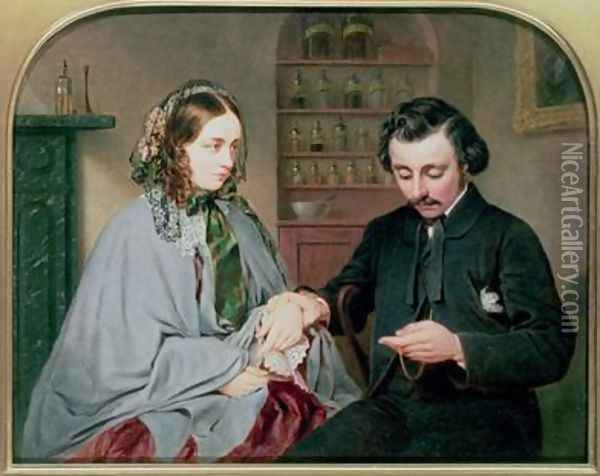 The Doctor 1860 Oil Painting - Arthur Miles