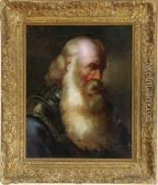 Portrait Of A Bearded Gentleman Oil Painting - Peter Paul Rubens