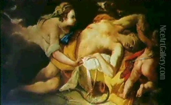 Diana And Endymion Oil Painting - Odoardo Perini