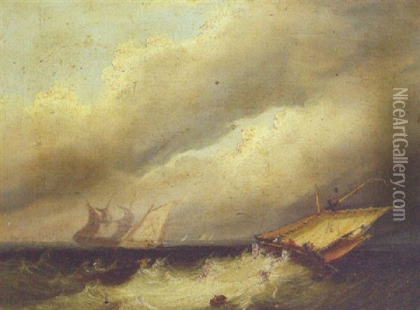 Storm Approaching Oil Painting - Frederick Calvert