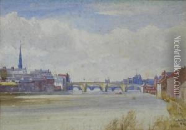The Auld Bridge 'o Ayr Oil Painting - John Blair