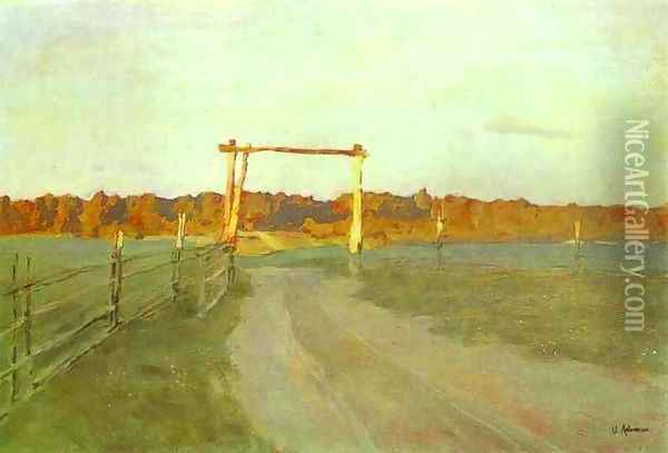 Summer Evening 1899 Oil Painting - Isaak Ilyich Levitan