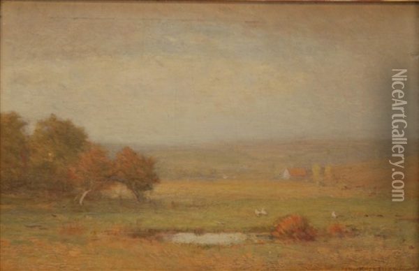 Landscape Scene Oil Painting - Benjamin Osro Eggleston