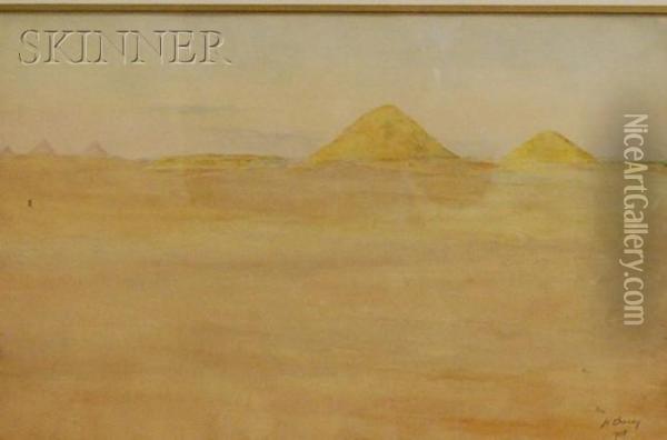 View Towards Giza Oil Painting - Henry Bacon