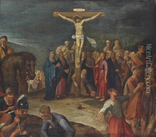 The Crucifixion Oil Painting - Pieter Lastman