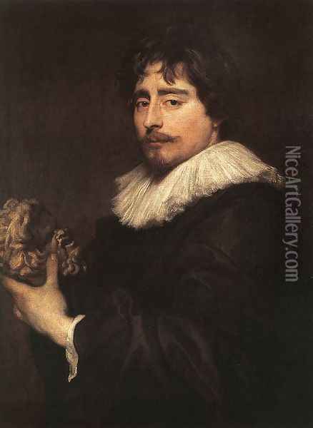 Porrtrait Of The Sculptor Duquesnoy Oil Painting - Sir Anthony Van Dyck