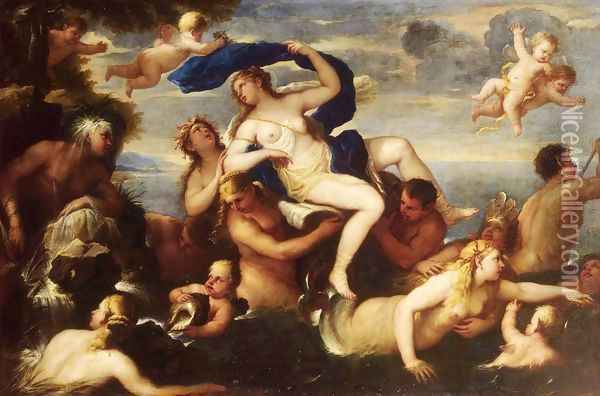 The Triumph of Galatea Oil Painting - Luca Giordano