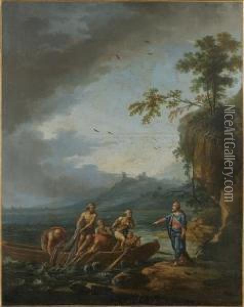 La Peche Miraculeuse Oil Painting - Jean-Baptiste Claudot De Nancy