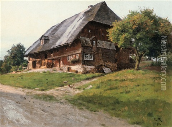 Schwarzwaldhaus Oil Painting - Paul von Ravenstein
