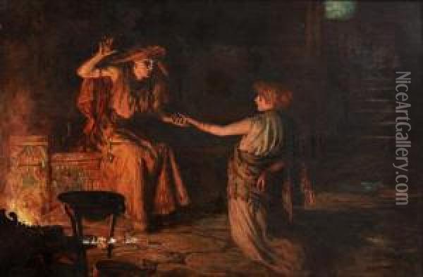 The Prophecy Oil Painting - Francis Sydney Muschamp