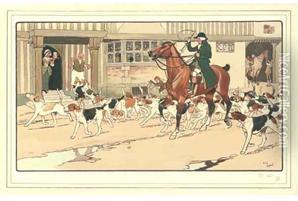 Stopping off at the inn Oil Painting - Cecil Charles Aldin