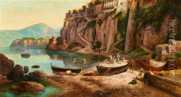 An Der Italienischen Kunste Oil Painting - Andras Marko