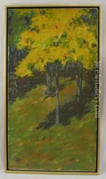 Autumn Shadows Oil Painting - Hermann Dudley Murphy