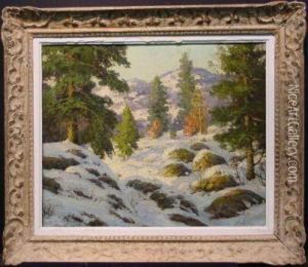 First Snow Oil Painting - Walter Koeniger