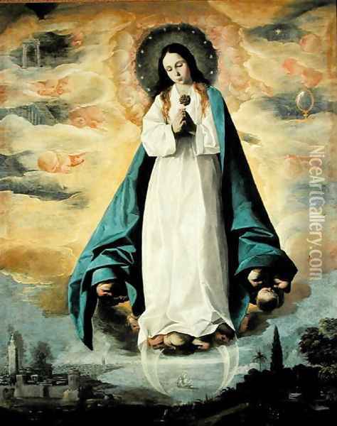 The Immaculate Conception Oil Painting - Francisco De Zurbaran