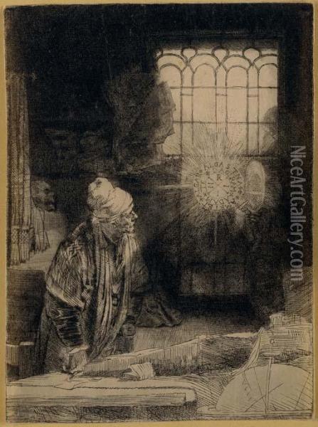 Faust (b, Holl. 270; H. 260) Oil Painting - Rembrandt Van Rijn