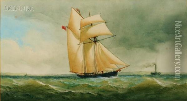 Sailing Vessel Oil Painting - Taylor Charles