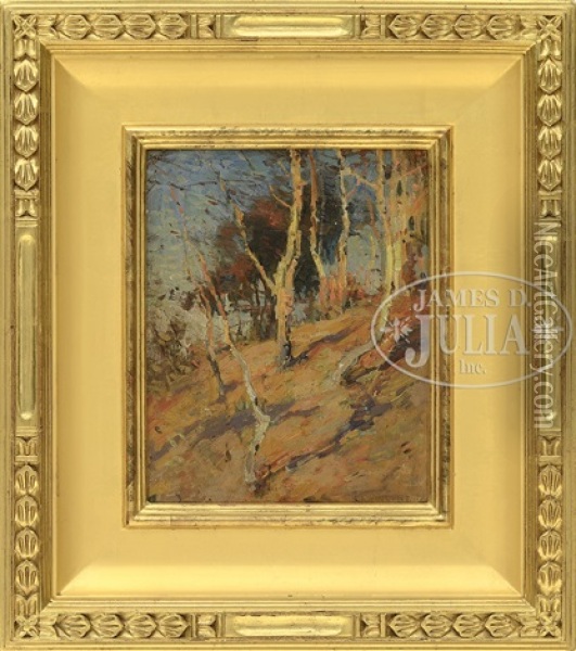 Grove Of Trees In Autumn Oil Painting - Harry Aiken Vincent