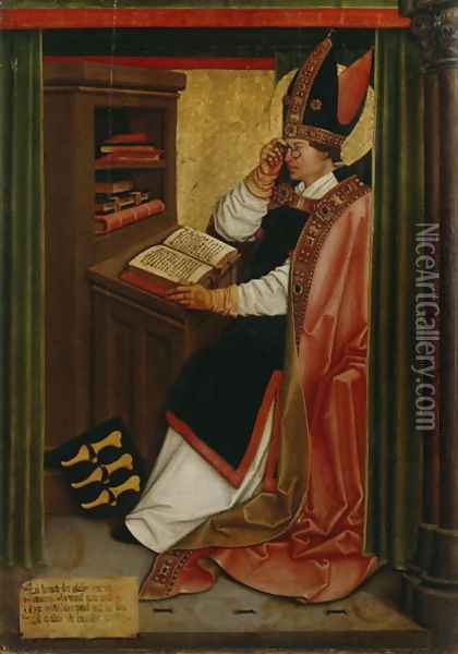 St. Serf, c.1505-06 Oil Painting - Bernhard Strigel