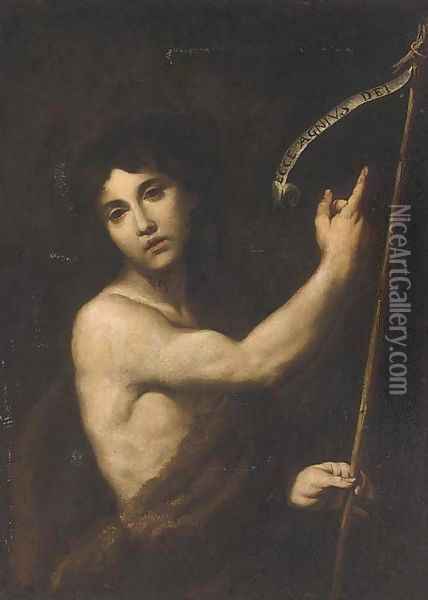 Saint John the Baptist Oil Painting - Andrea Vaccaro