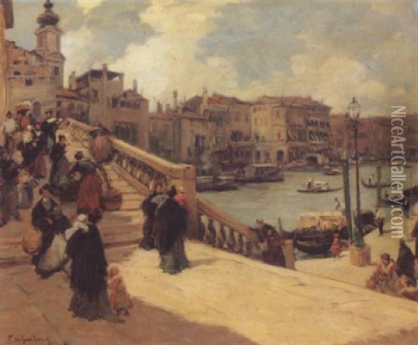 A View Of Venice Oil Painting - Fernand Marie Eugene Legout-Gerard
