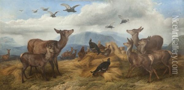 Shepherd's Cover Oil Painting - Richard Ansdell