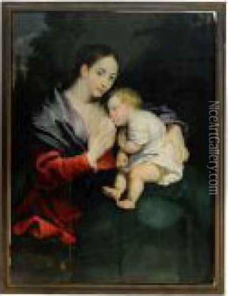 Kvinna Med Ammande Barn Oil Painting - Peter Paul Rubens