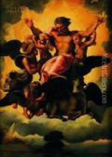 Ezekiel's Vision Oil Painting - Raphael (Raffaello Sanzio of Urbino)