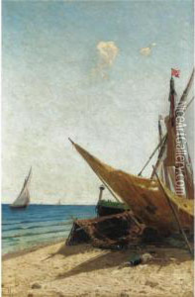 Grande Marina Oil Painting - Ugo Manaresi