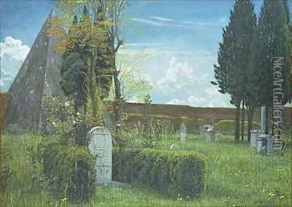 The Grave of Shelley Oil Painting - Walter Crane
