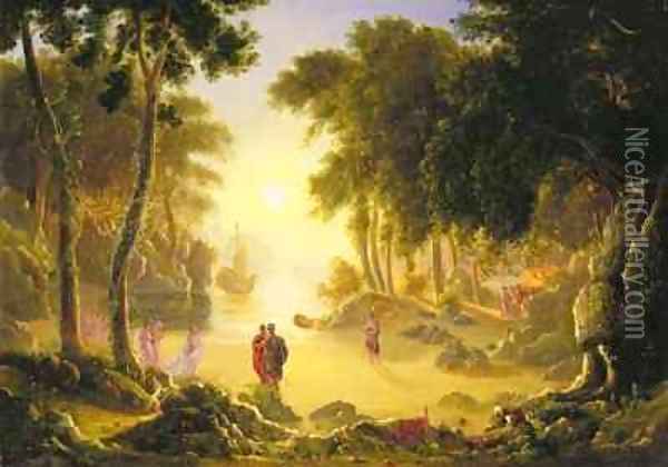 The Enchanted Island Oil Painting - Francis Danby