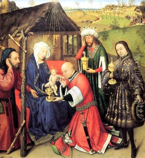 Adoration of the Magi Oil Painting - Jacques Daret