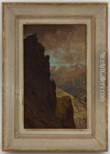 Vallee De Zermatt Oil Painting - Albert Henri John Gos