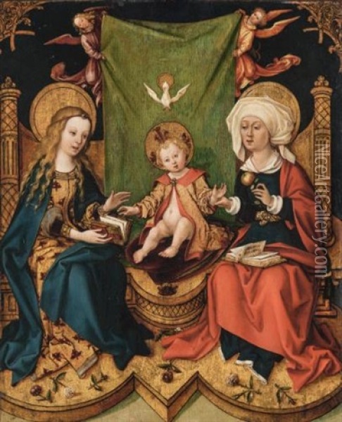 The Virgin And Child With Saint Anne Oil Painting - Hans Holbein the Elder