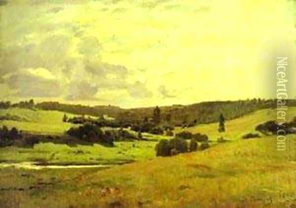 The Voria Rivers Valley Near The Village Of Mutovka 1880 Oil Painting - Viktor Vasnetsov