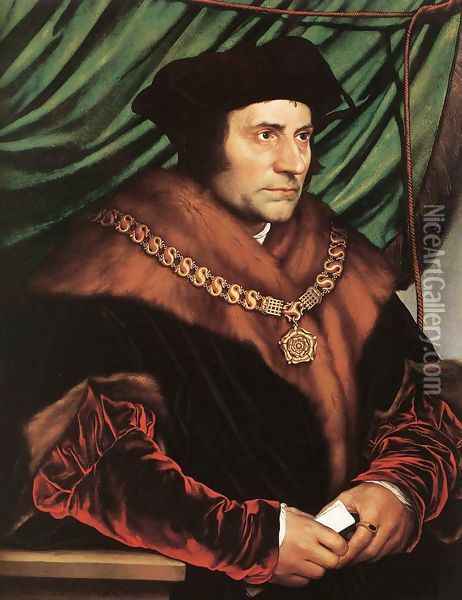 Sir Thomas More 1527 Oil Painting - Hans Holbein the Younger