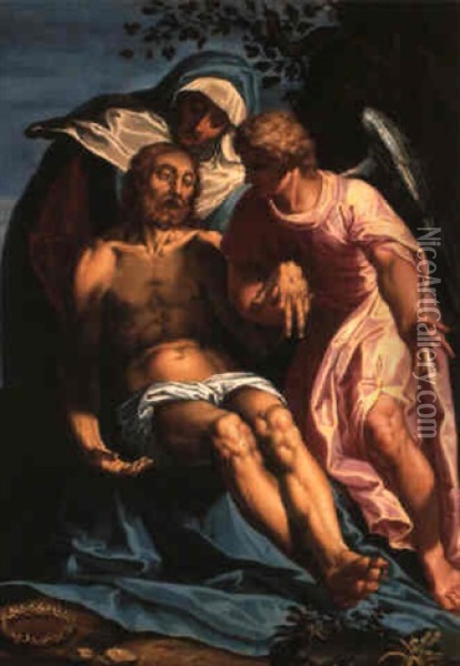 Descente De Croix Oil Painting - Cornelius Galle the Elder