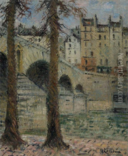 Le Pont Marie, Paris Oil Painting - Gustave Loiseau