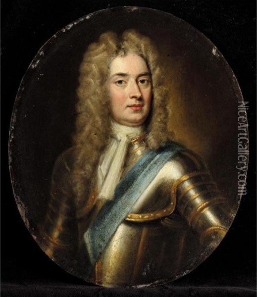 Portraits Of John Churchill, 1st
 Duke Of Marlborough (1650-1722); And Eugene, Prince Of Savoy Oil Painting - Sir Godfrey Kneller
