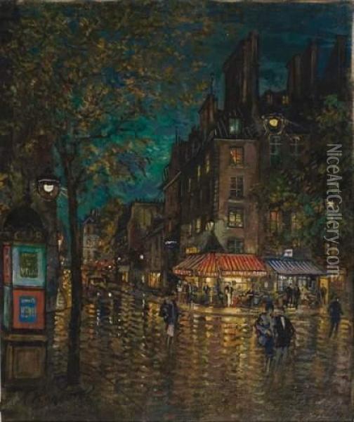 Rue De Rivoli, Paris Oil Painting - Constantin