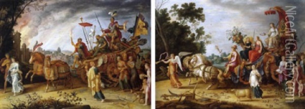 Der Triumph Des Krieges Oil Painting - Willem van Nieulandt the Younger