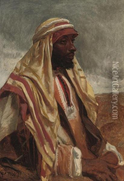 Study Of An Arab Oil Painting - Frederick Goodall