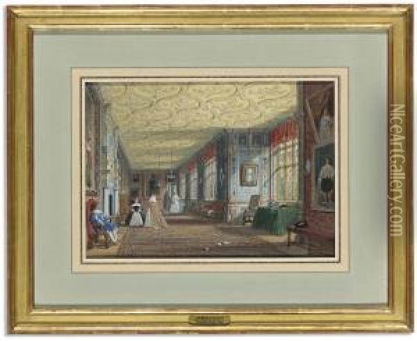 The Cartoon Gallery, Knole, Kent Oil Painting - Joseph Nash