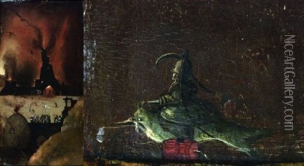 Les Portes De L'enfer Oil Painting - Hieronymus Bosch