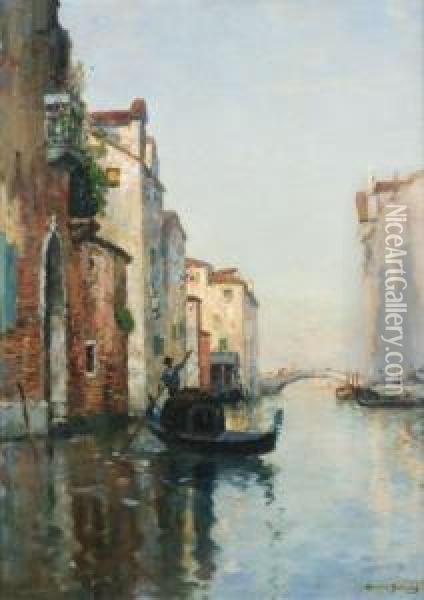 Canal A Venise Oil Painting - Maurice Bompard