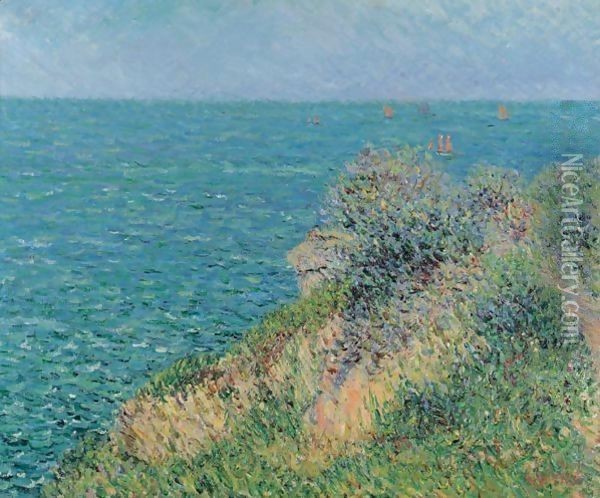 La Mer A Pornic Oil Painting - Gustave Loiseau