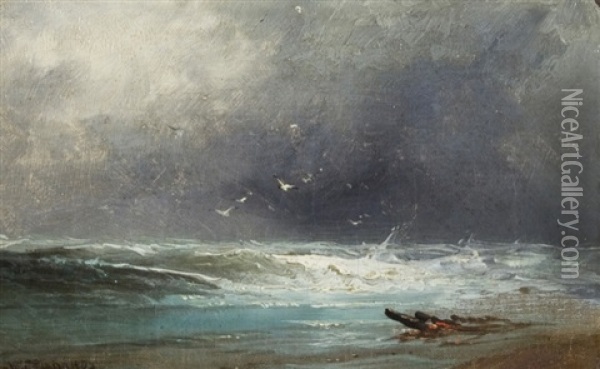 Stormy Shore Oil Painting - William Trost Richards
