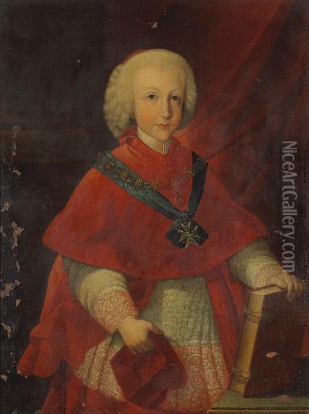 A Portrait Of Cardinal-infante Ferdinand Ofaustria Oil Painting - Tommaso Pietro Labruzzi